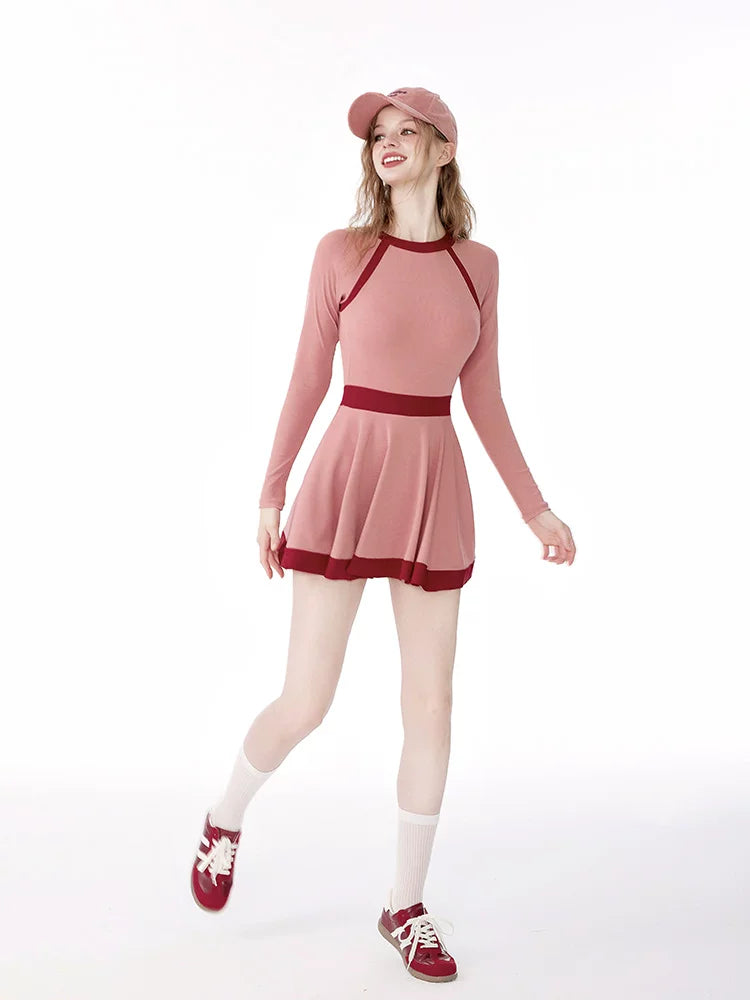 Rosy Rally Sport Skater Swimsuit