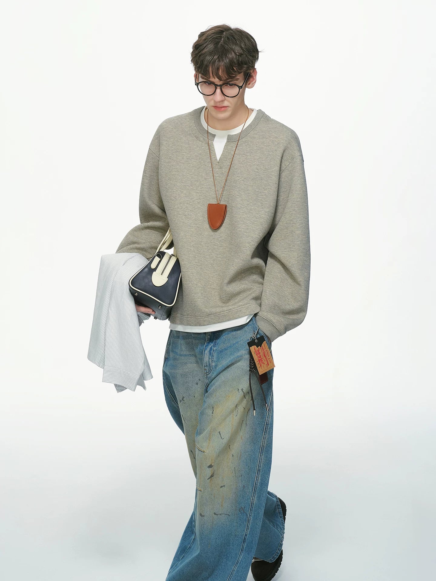 Softlane Layered Crew Sweatshirt