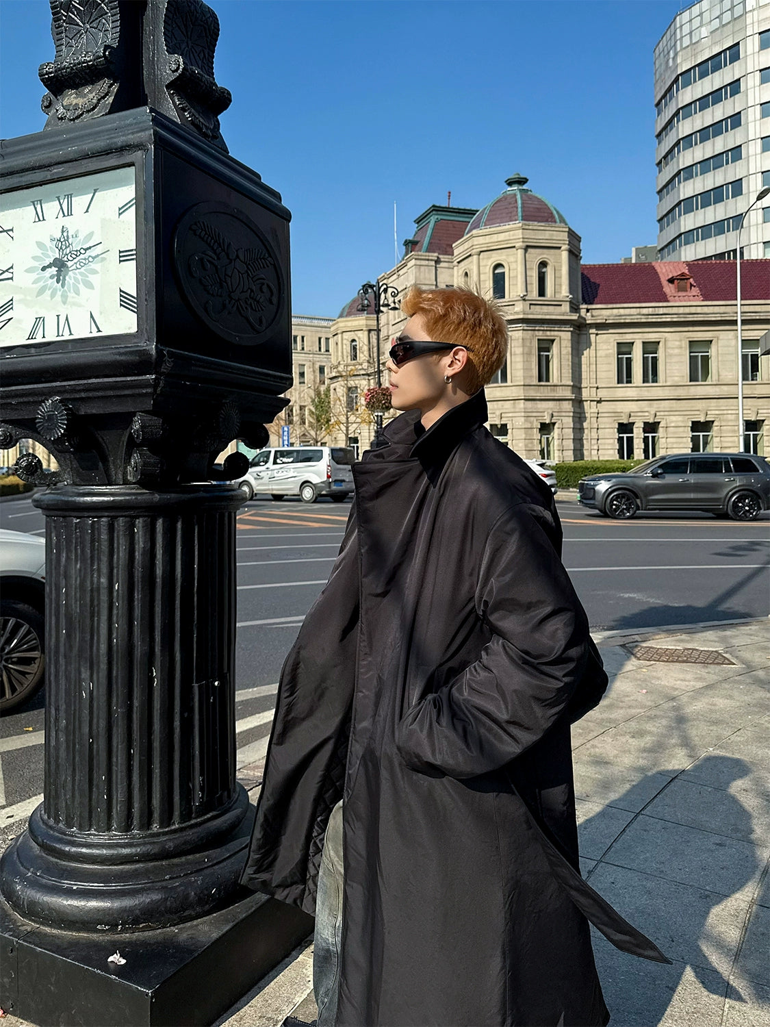 Gotham Eclipse Belted Overcoat