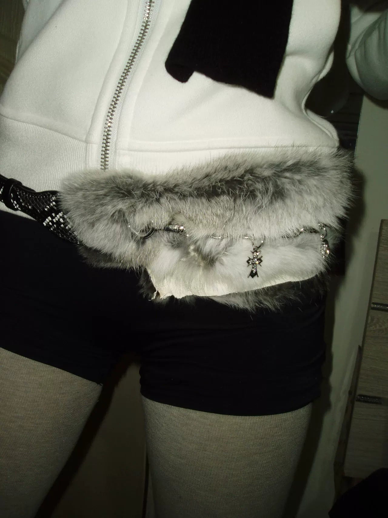 Subculture Rabbit Fur Belt