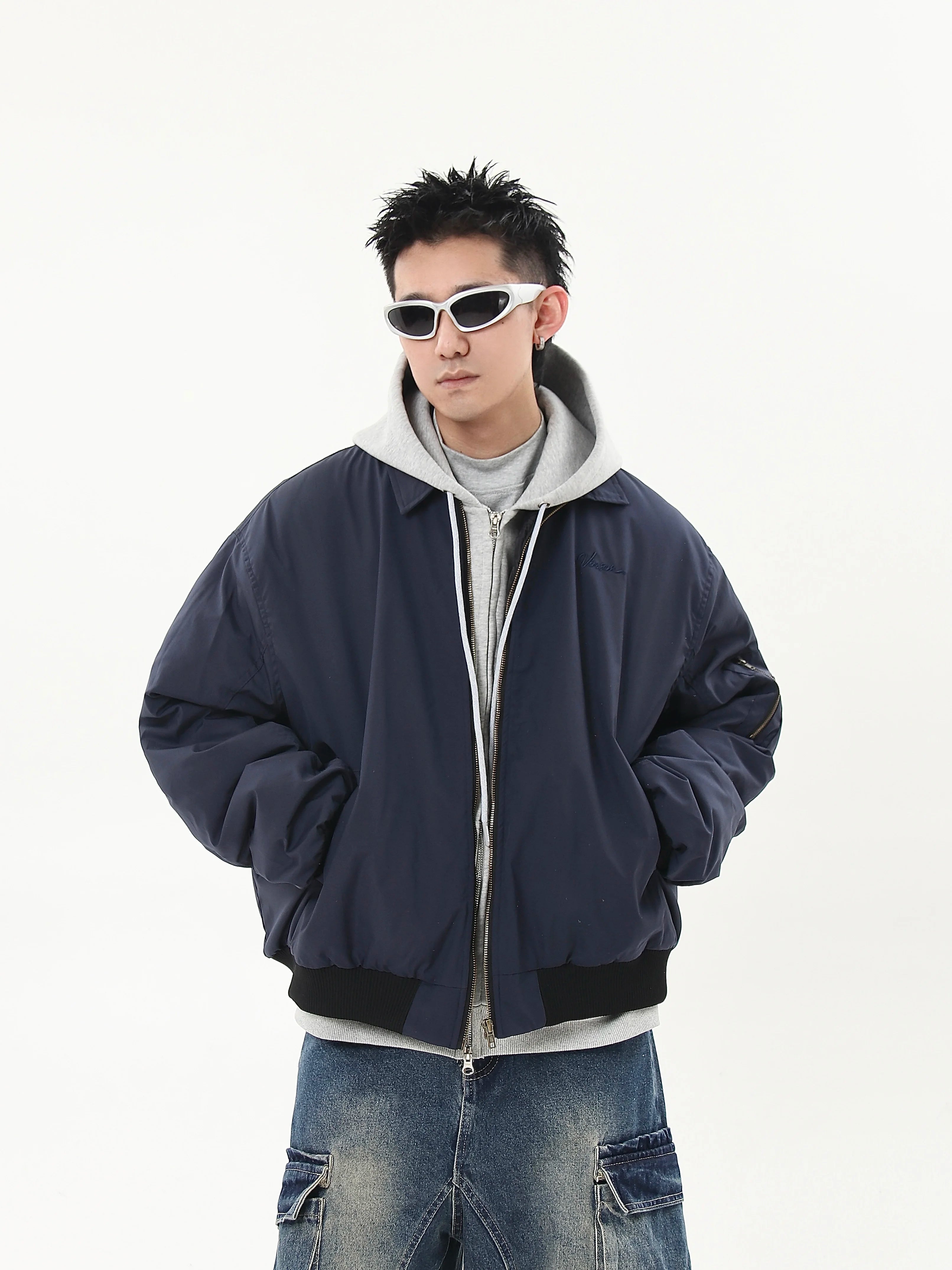 Harborline Ember Zip Bomber Jacket