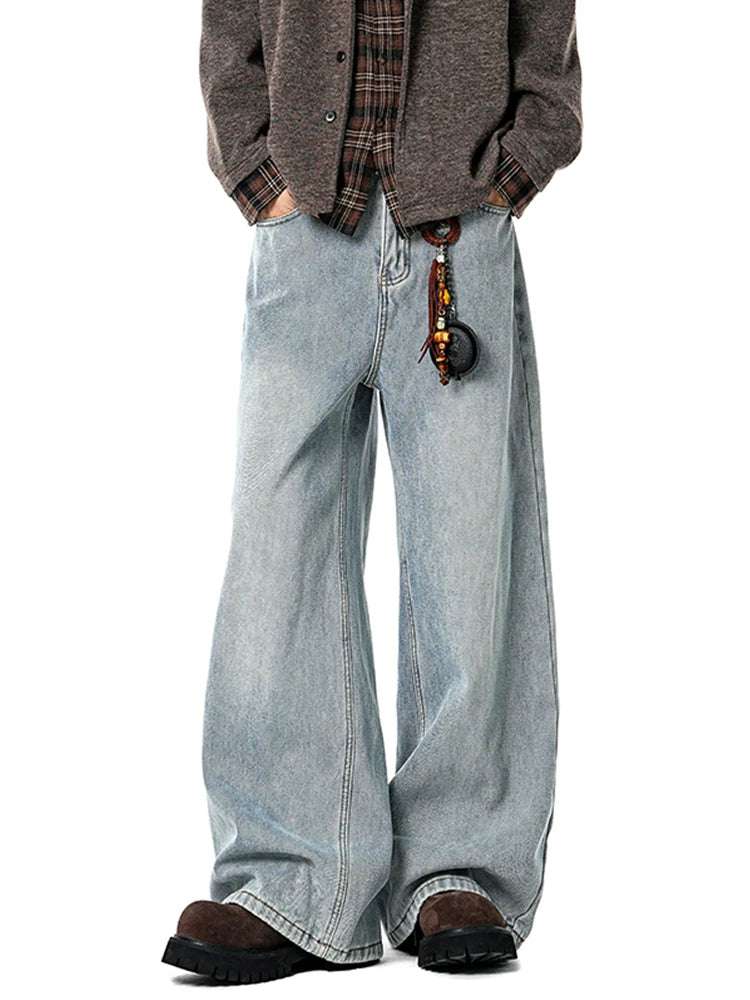 Coal Fade Barrel-Leg Jeans