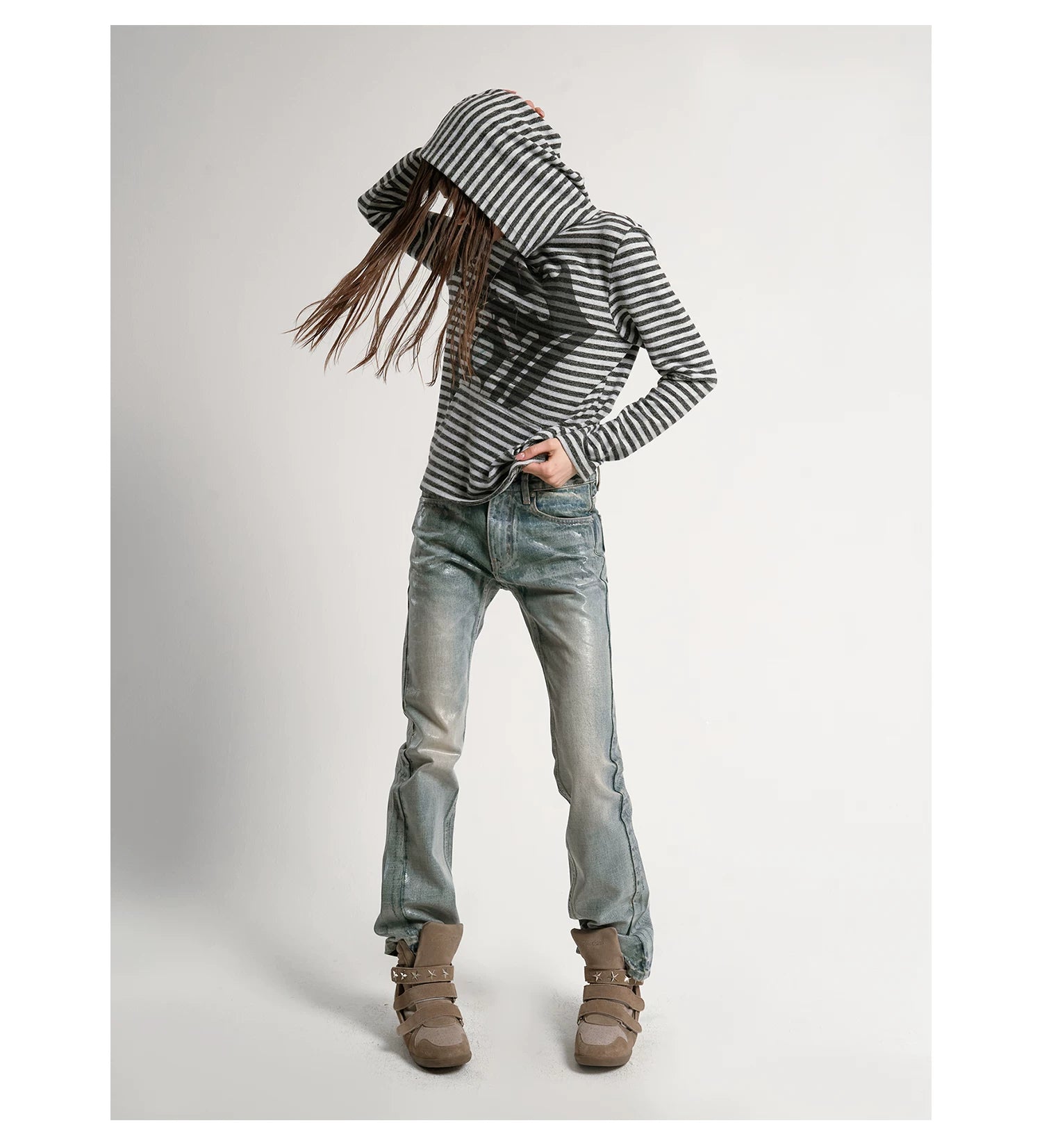 Ice Fade Vintage Wash Straight Jeans