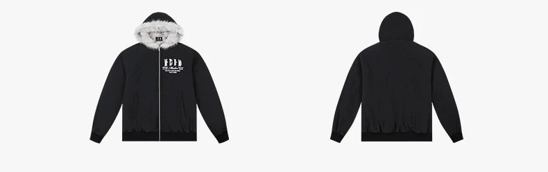Faux Fur Trim Oversized Bomber Jacket