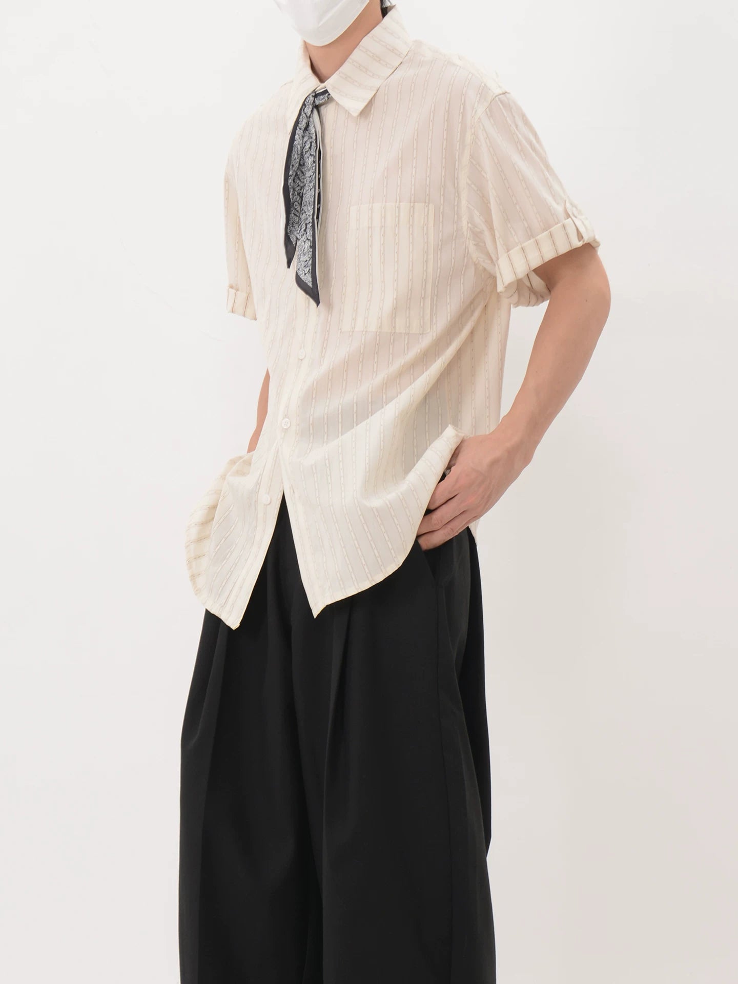 Bandana Chainstripe Short Sleeve Shirt