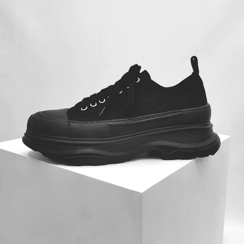 Binary Ridge Platform Canvas Sneakers