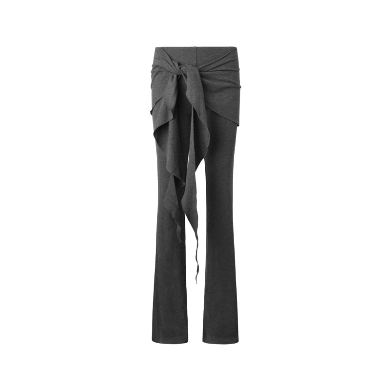 Cascade Drape‑Wrap Pants