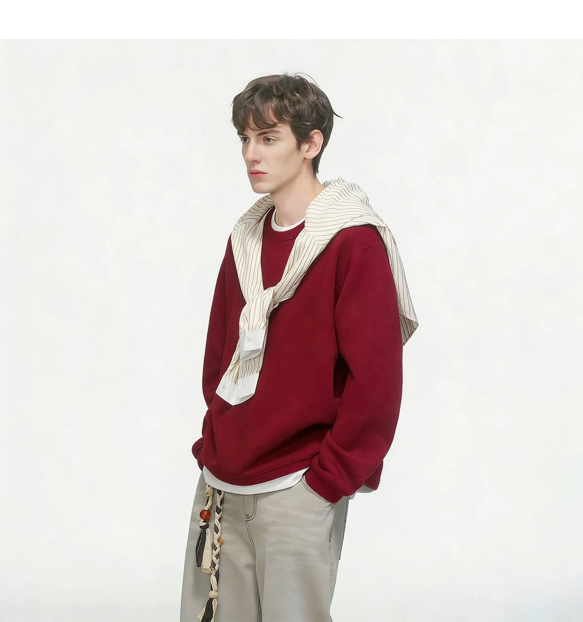 Softlane Layered Crew Sweatshirt