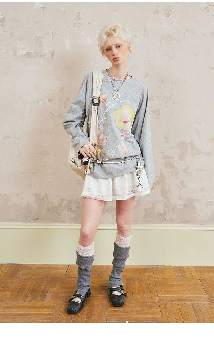 Dreamer Graphic Sweatshirt & Ruffle Skirt Set