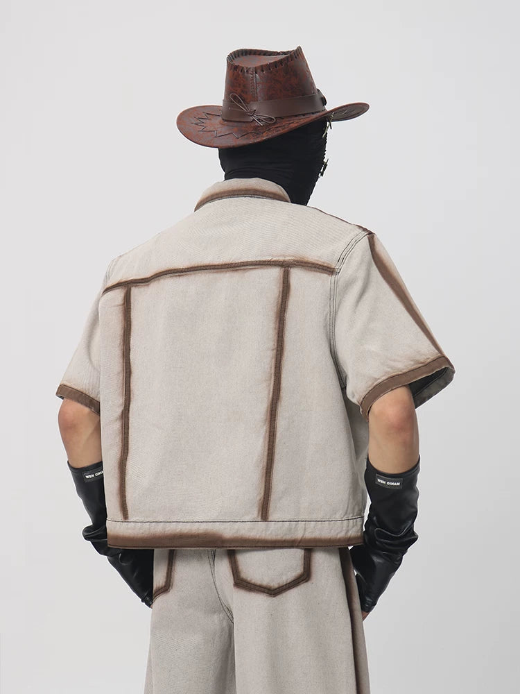 Dusttrail Burnished Edge Denim Shirt