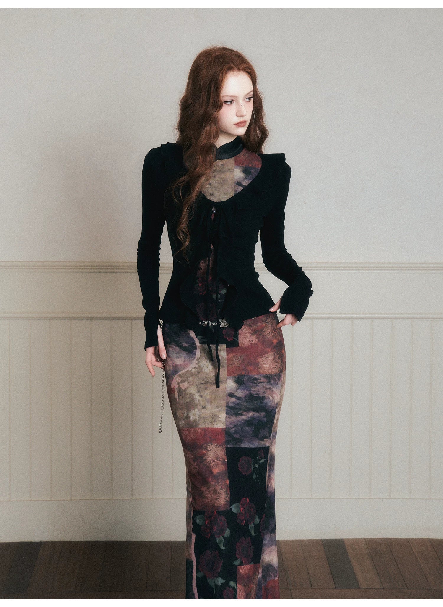 Midnight Muse Tie-Front Cardigan