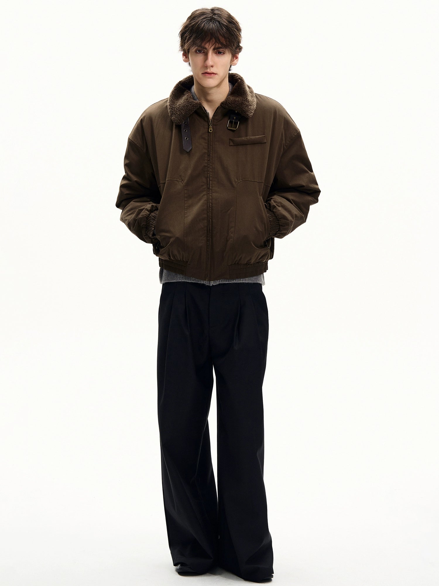 Timber Aviator Sherpa Collar Jacket