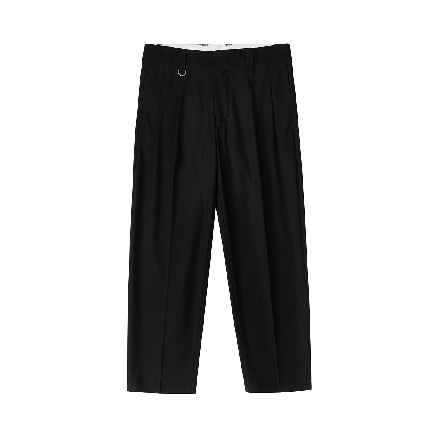 Pantalones de vestir de confort de doble plato