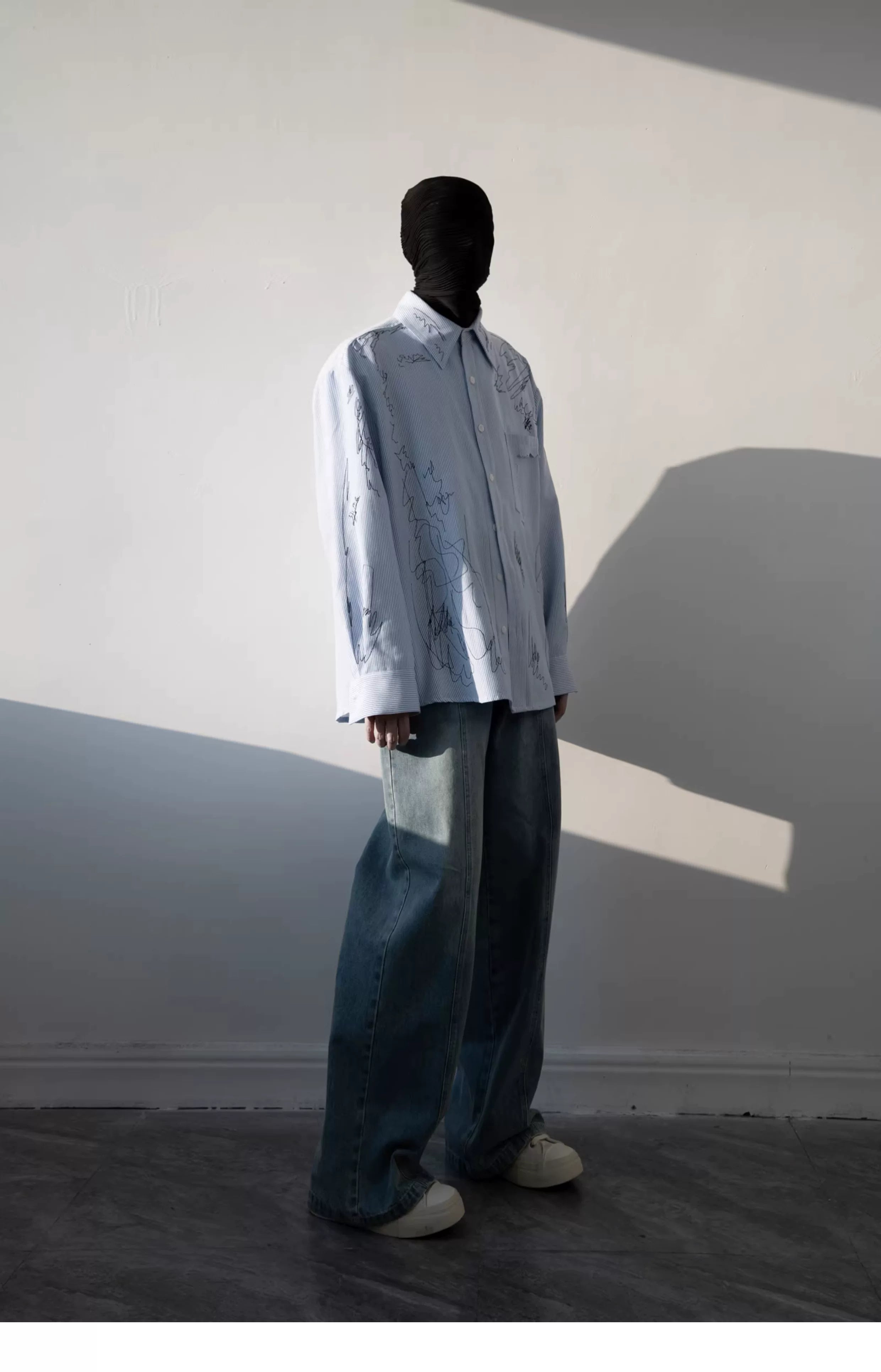 Skyline Scribble Stripe Shirt