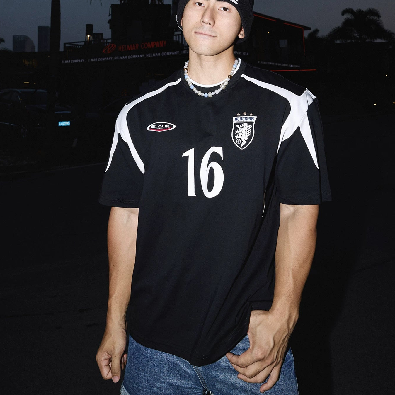 Crimson Crest No.16 Football Jersey