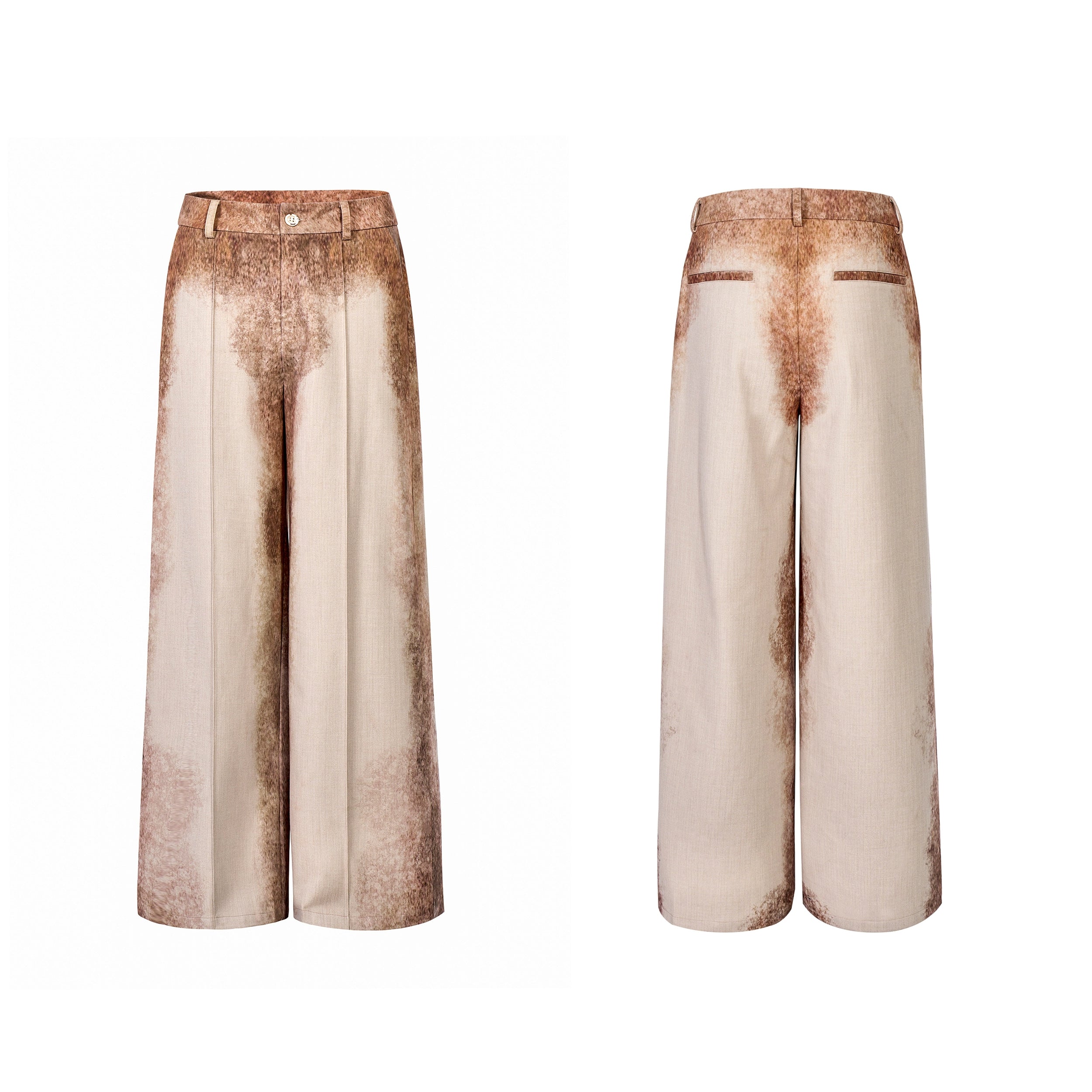 Rust Mirage Distressed Blazer Jacket and Pants Setup