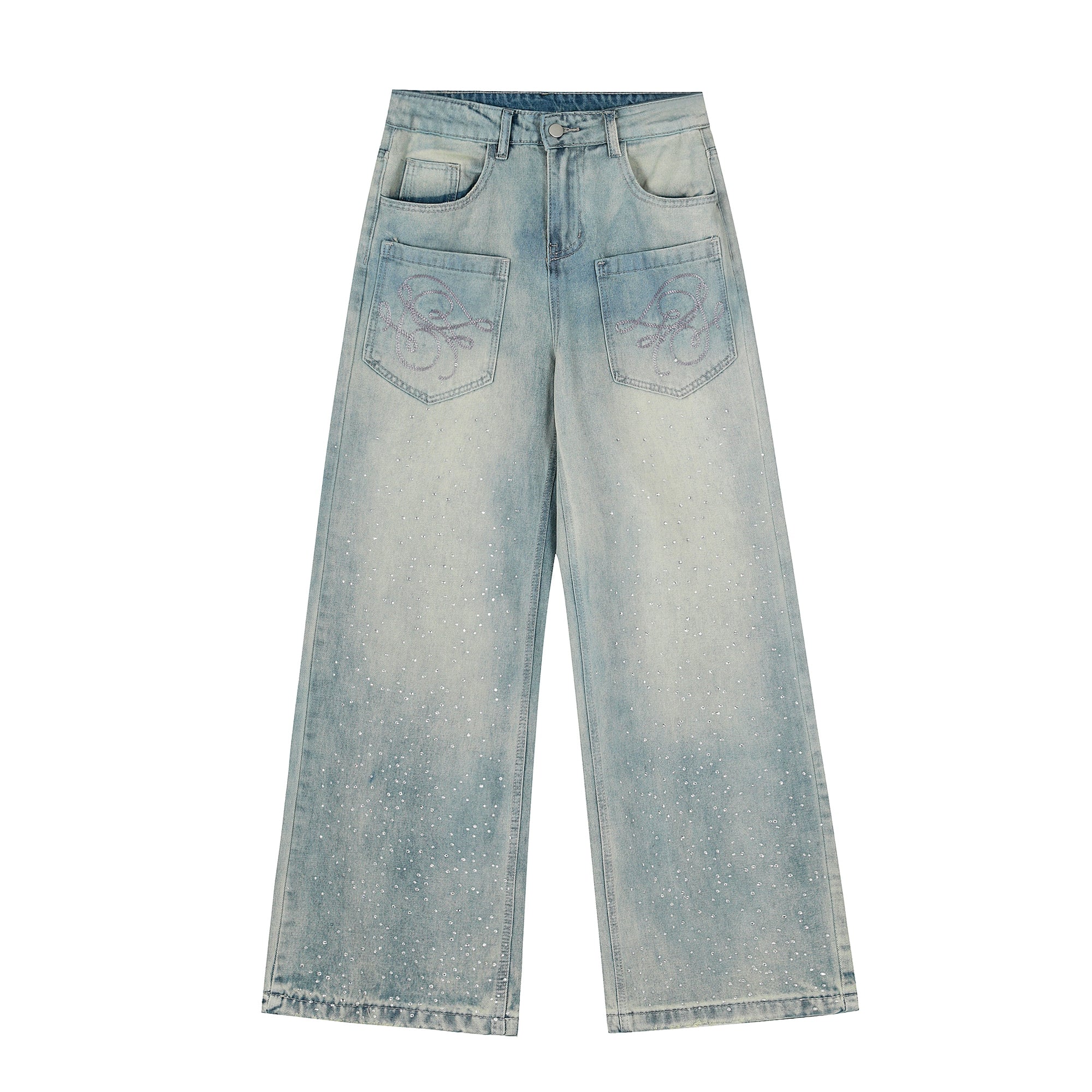 Crystal Script Starfall Wide Jeans