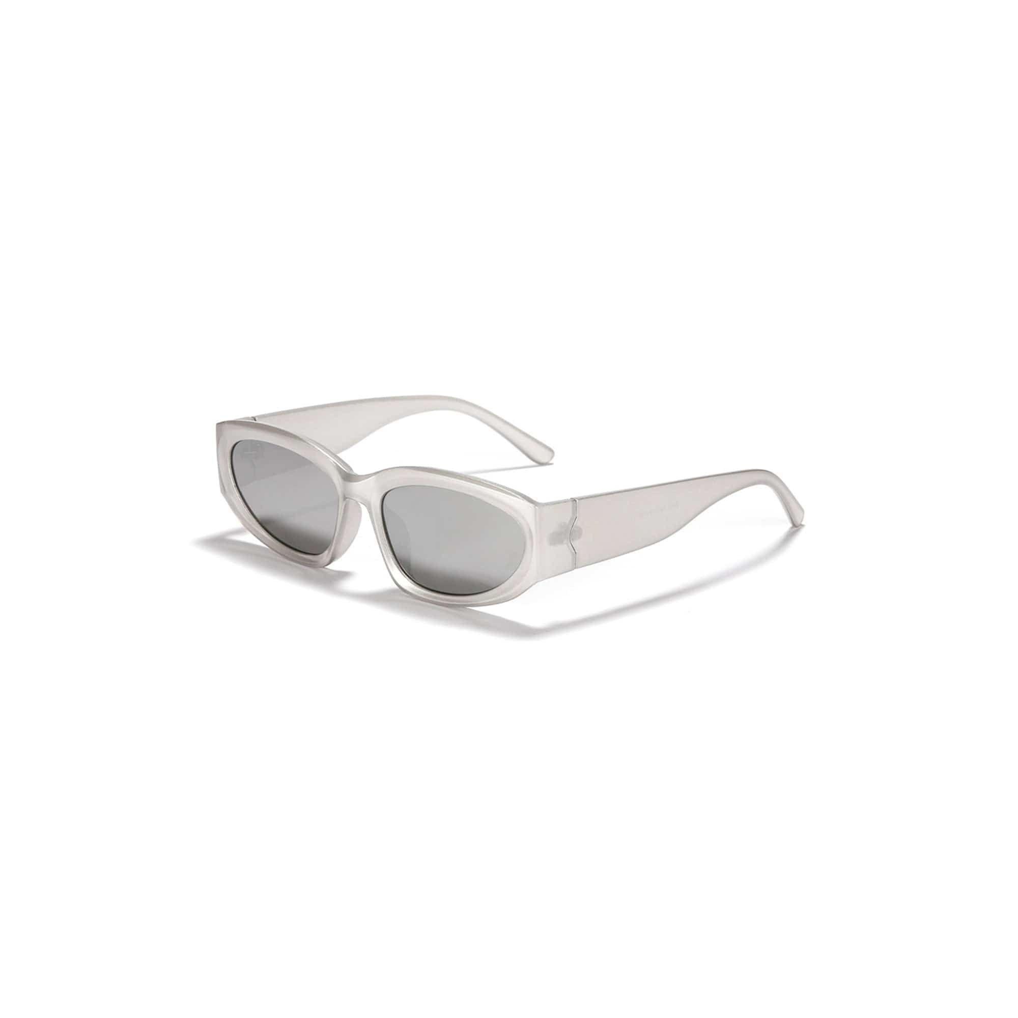 Textured-Temple Narrow Oval Sunglasses - view 6