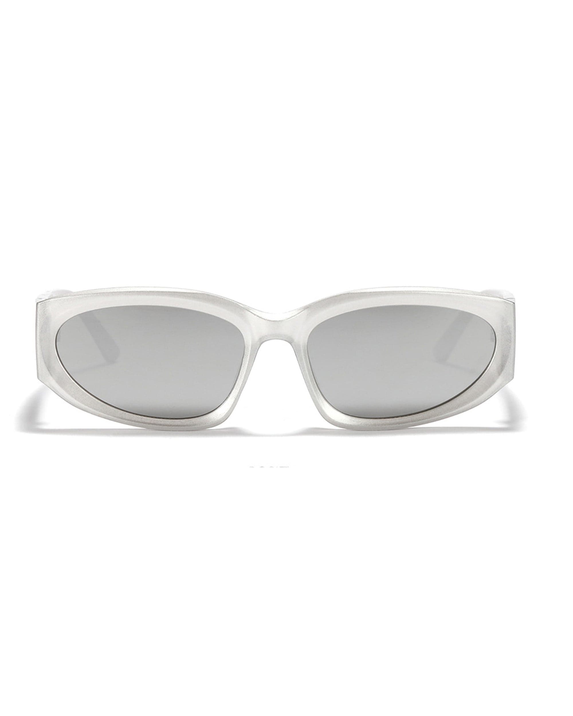 Textured-Temple Narrow Oval Sunglasses - view 8