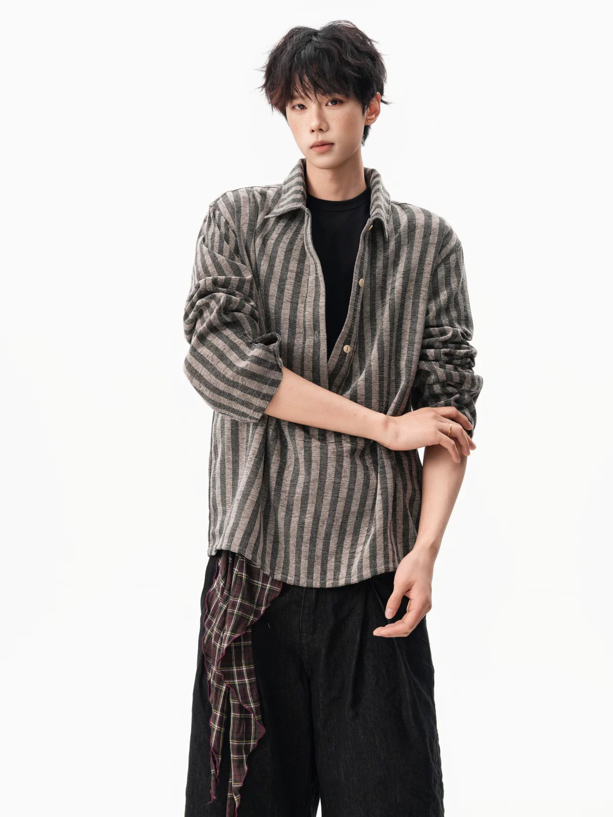 Hazel Loom Textured Stripe Shirt