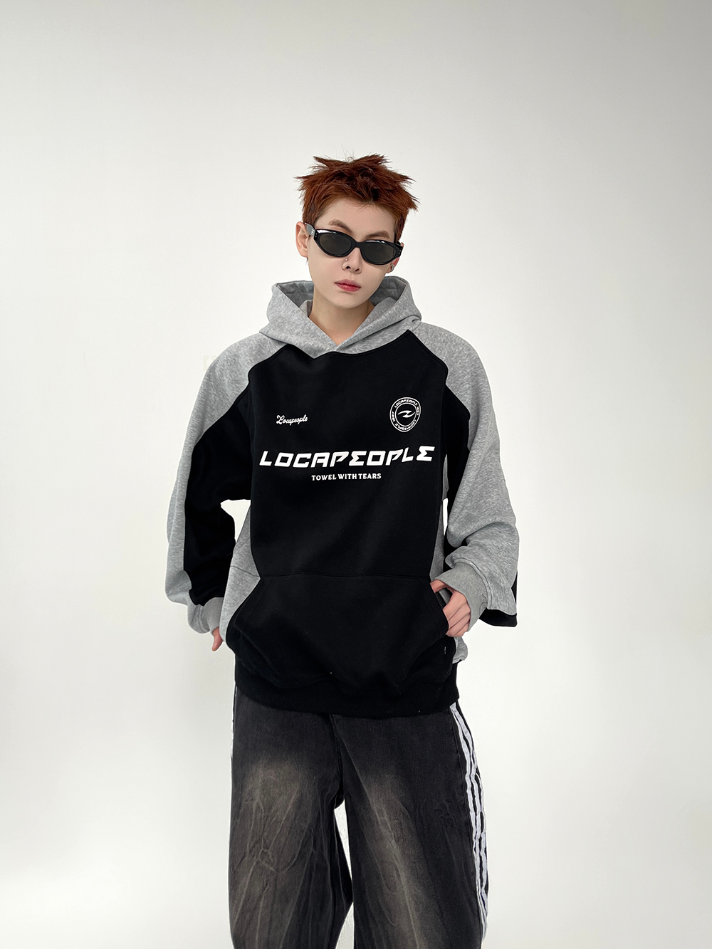 LocaPeople Panel Fleece Hoodie