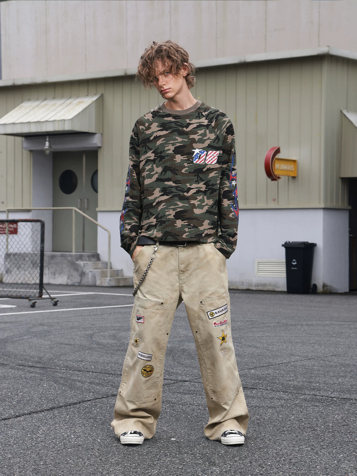 Starbound Camo Graphic Long Sleeve Tee