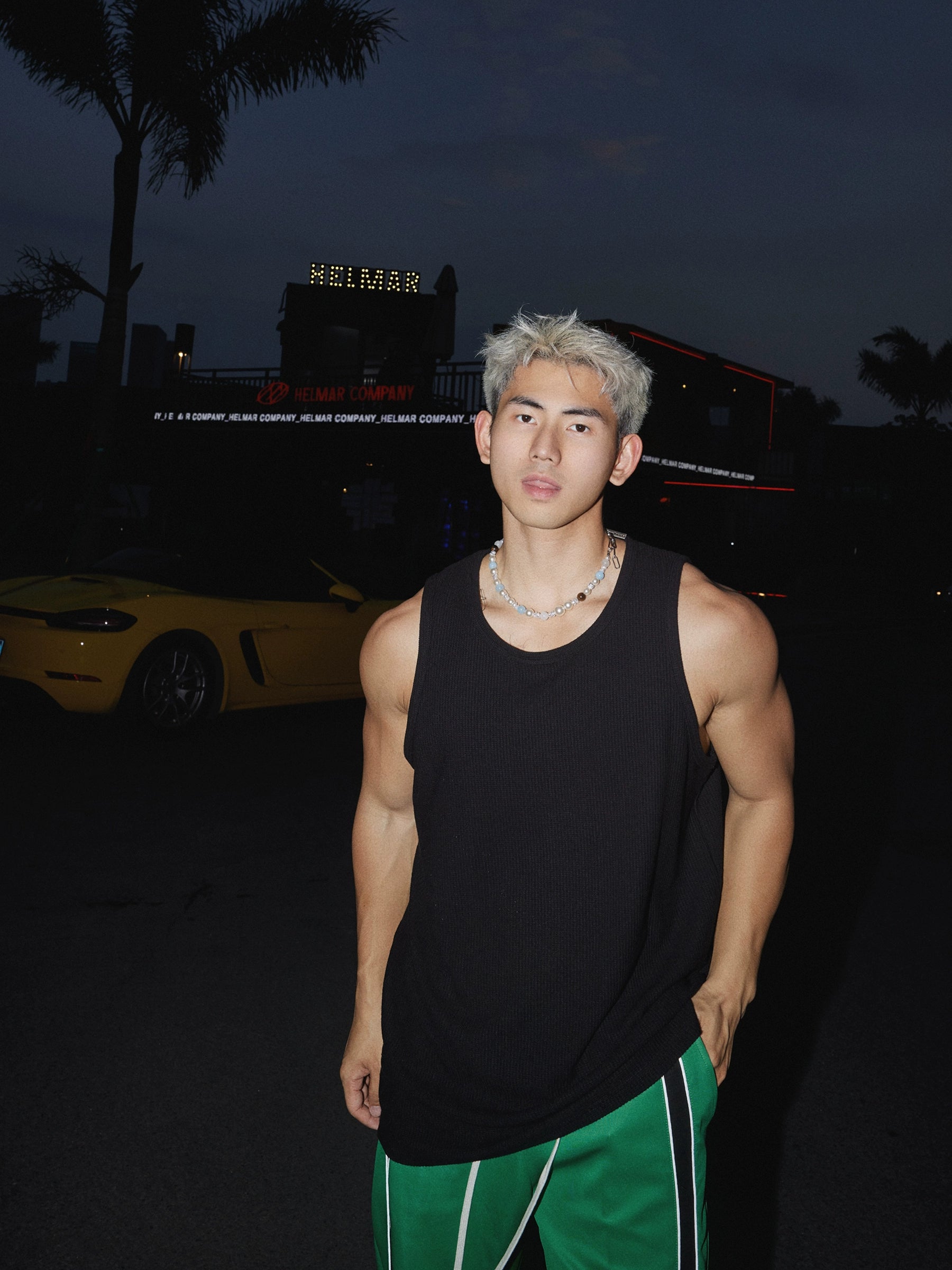 Textured Ribbed Tank Top