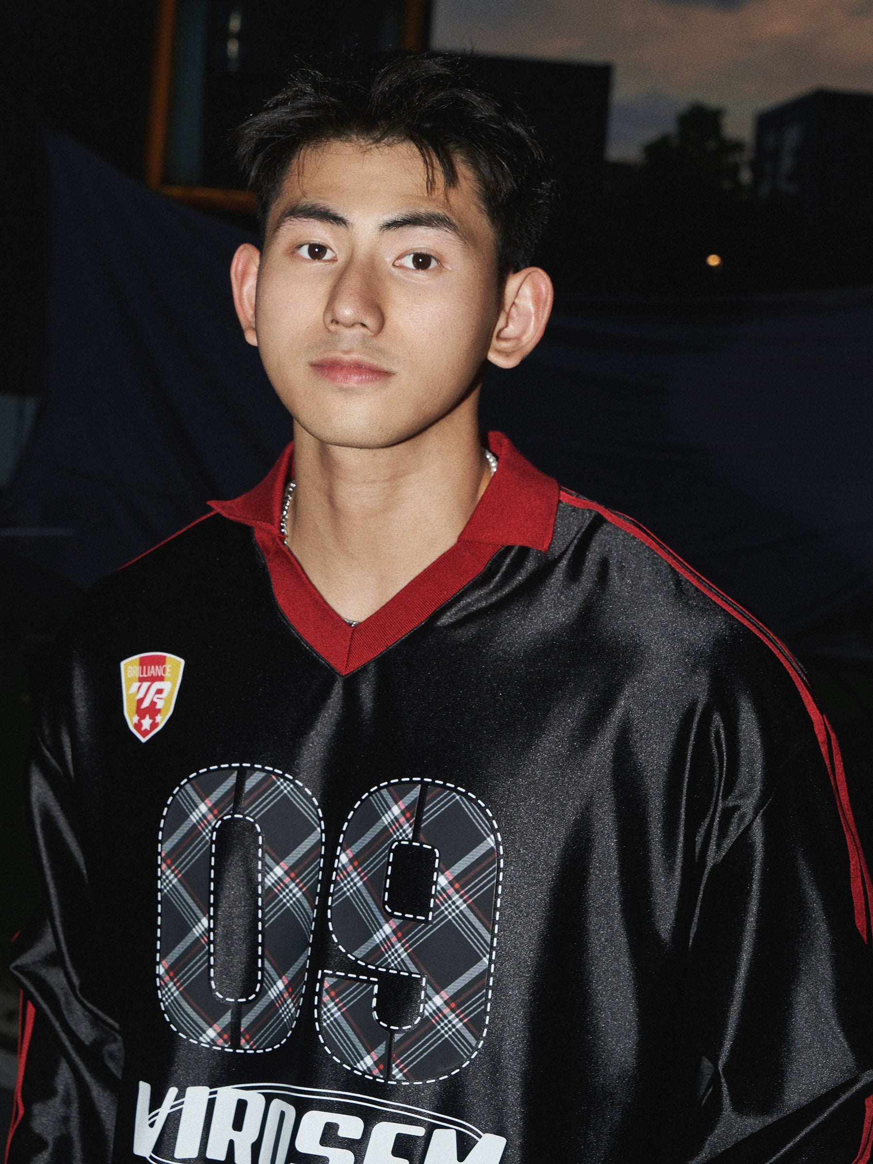 Plaid Number 09 Varsity Jersey