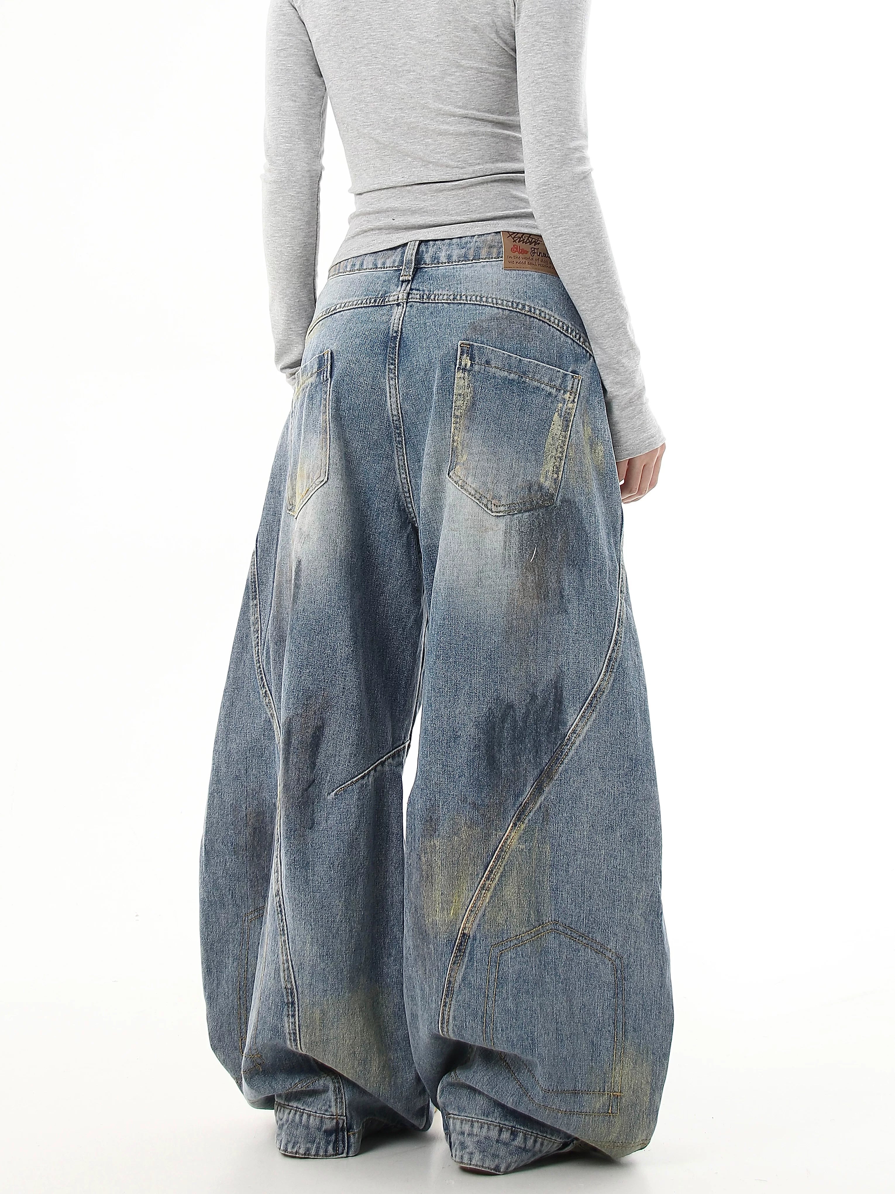 Driftwash Relic Wide‑Leg Jeans