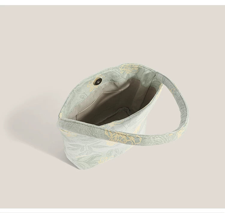 Mint Blossom Hobo Tote