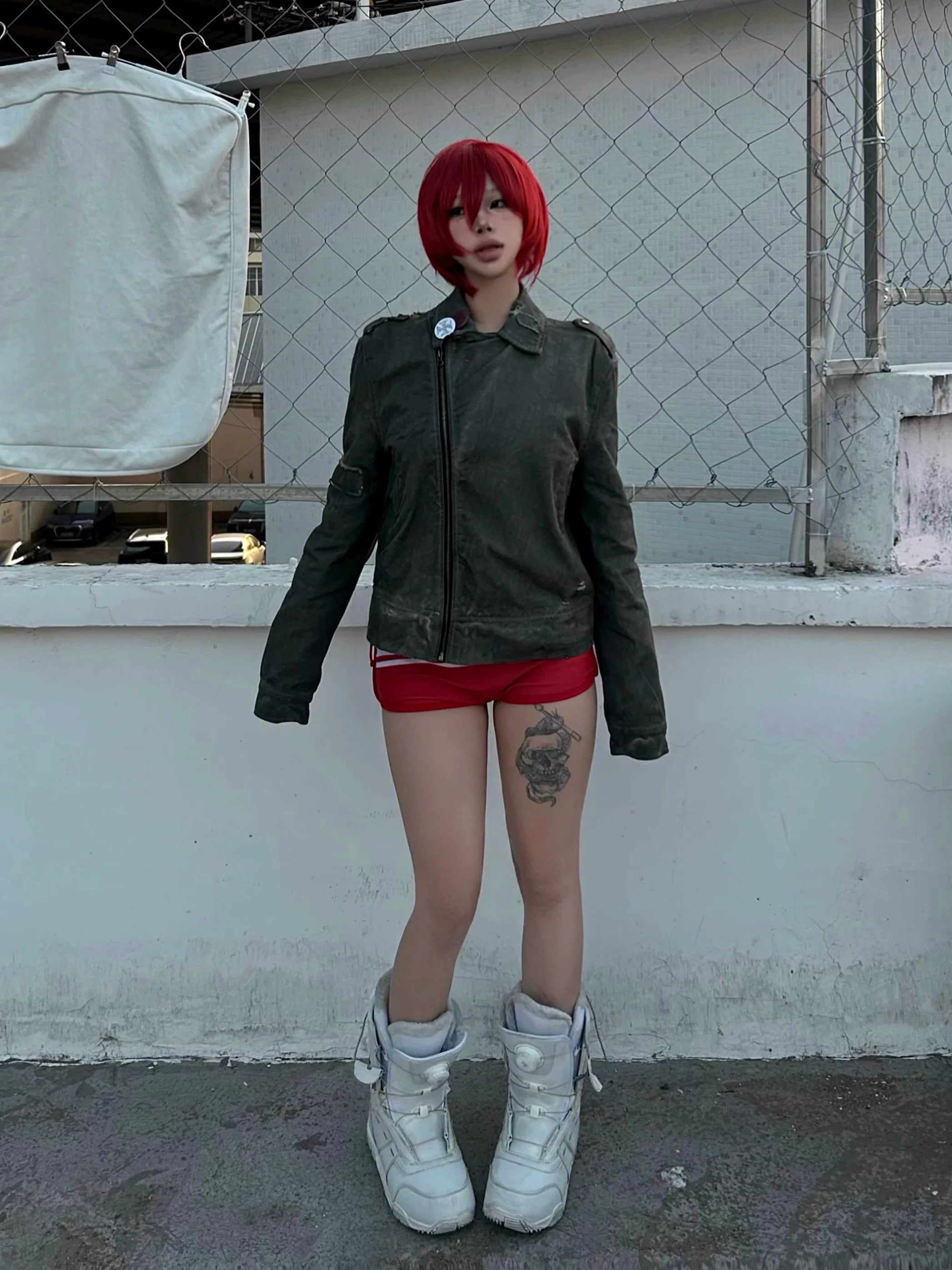 King Rat Five‑Star Dyed Moto Jacket