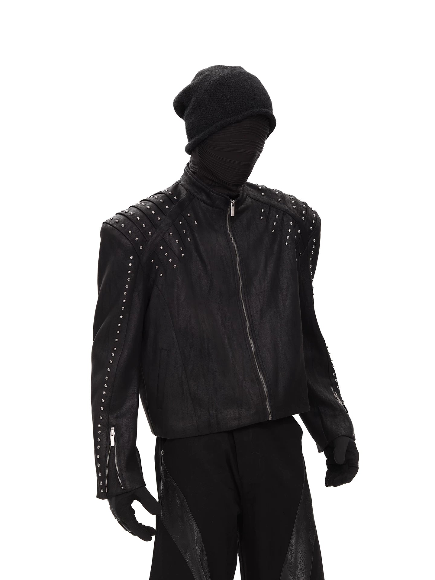 Nocturne Shrapnel Studded Rider Jacket