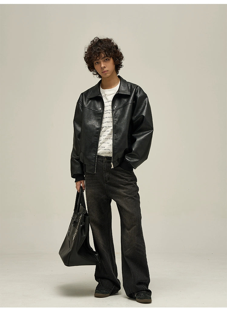 Vintage Faux Leather Jacket