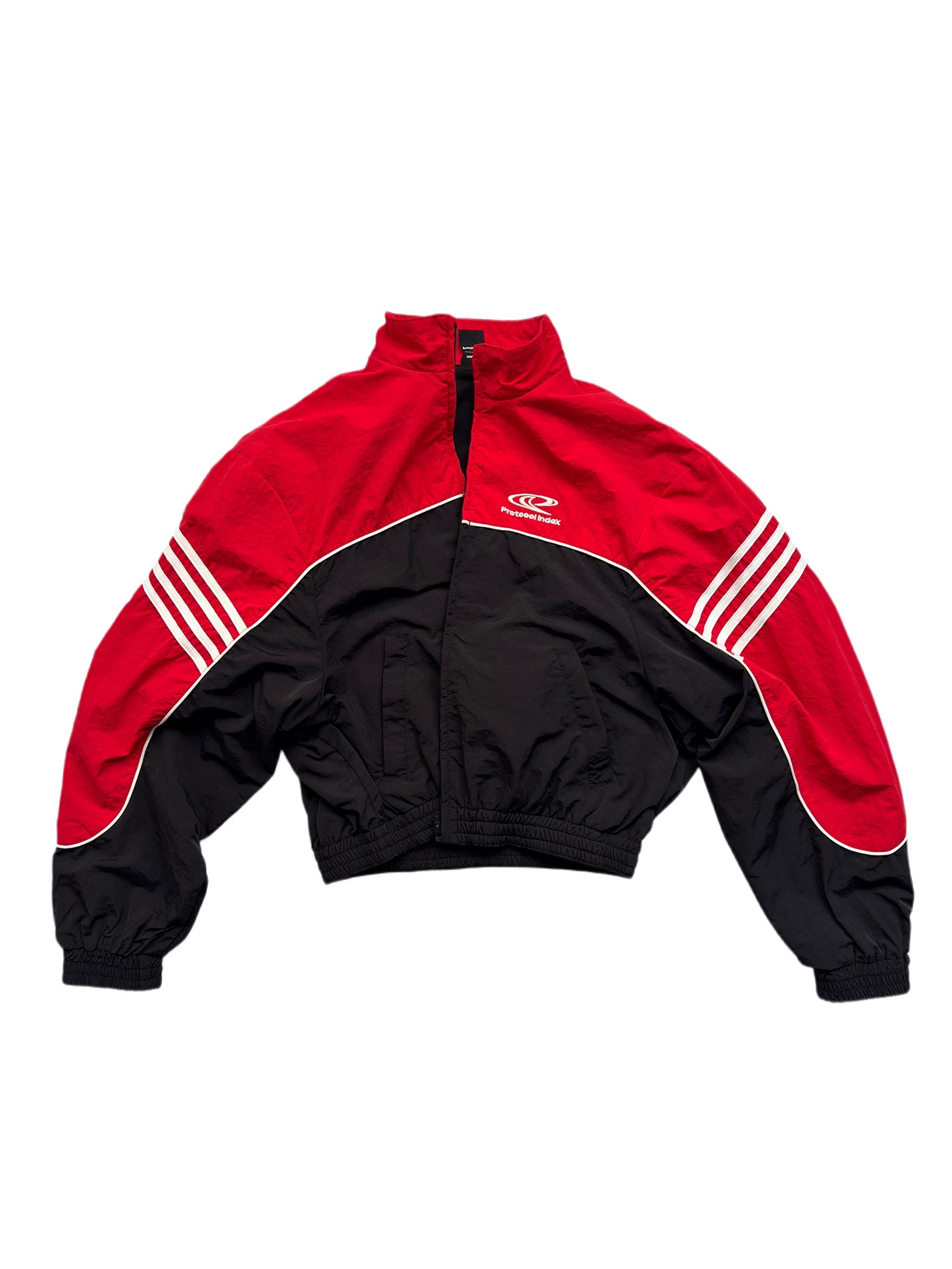 Protocol Sprint Stripe Cropped Track Jacket