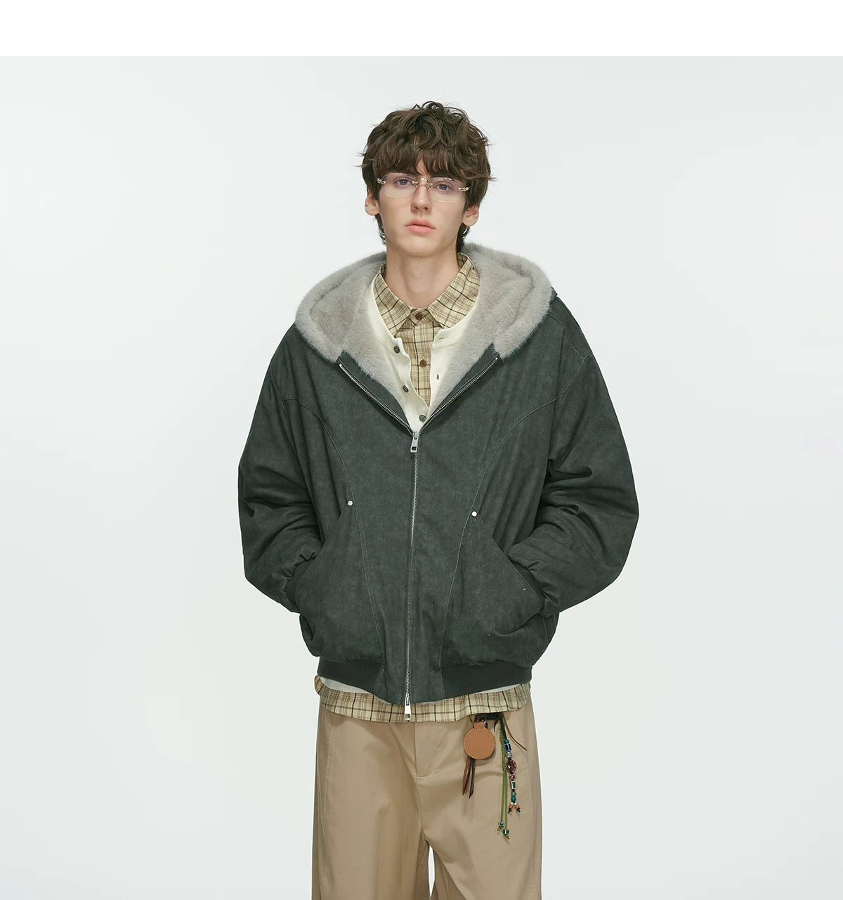 Frostcore Sherpa Hooded Bomber Jacket