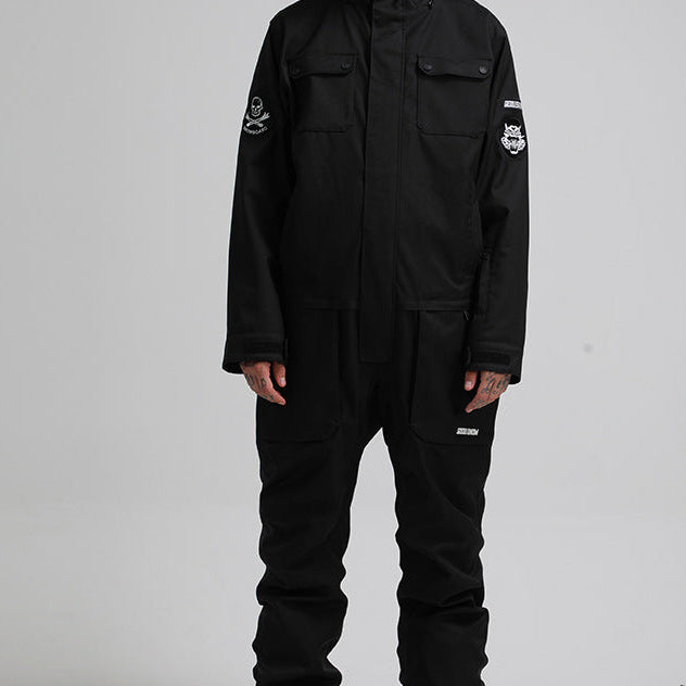 Monochrome Tactical Utility Snowboard Jumpsuit