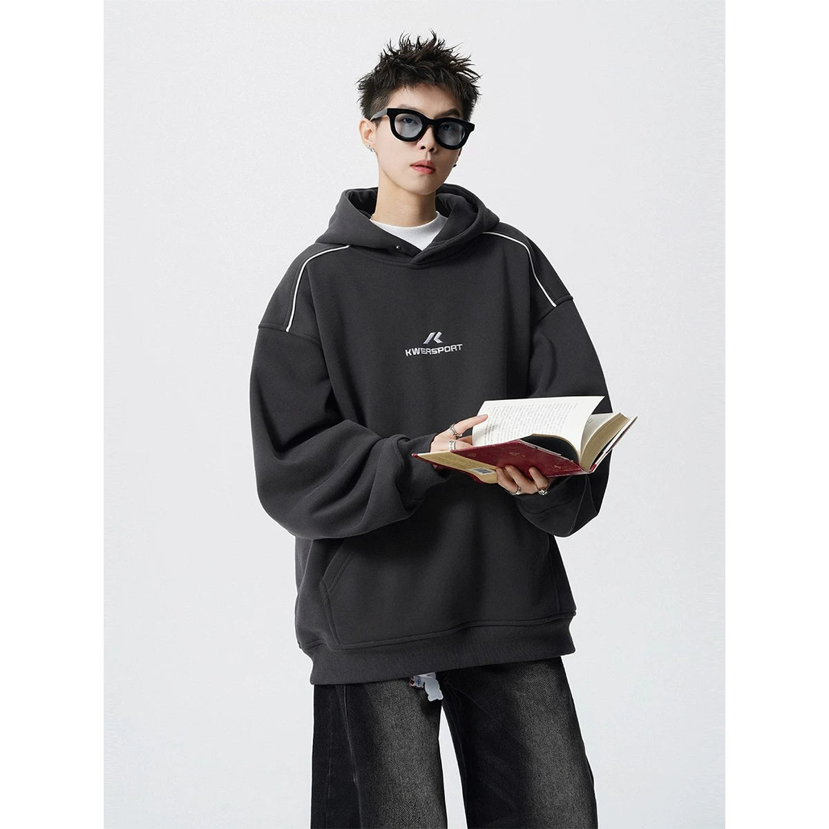 Quartz Track Oversized Sport Hoodie