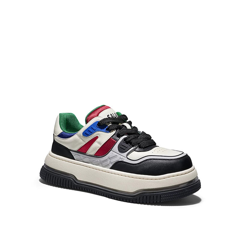 Retro Colorblock Platform Sneakers