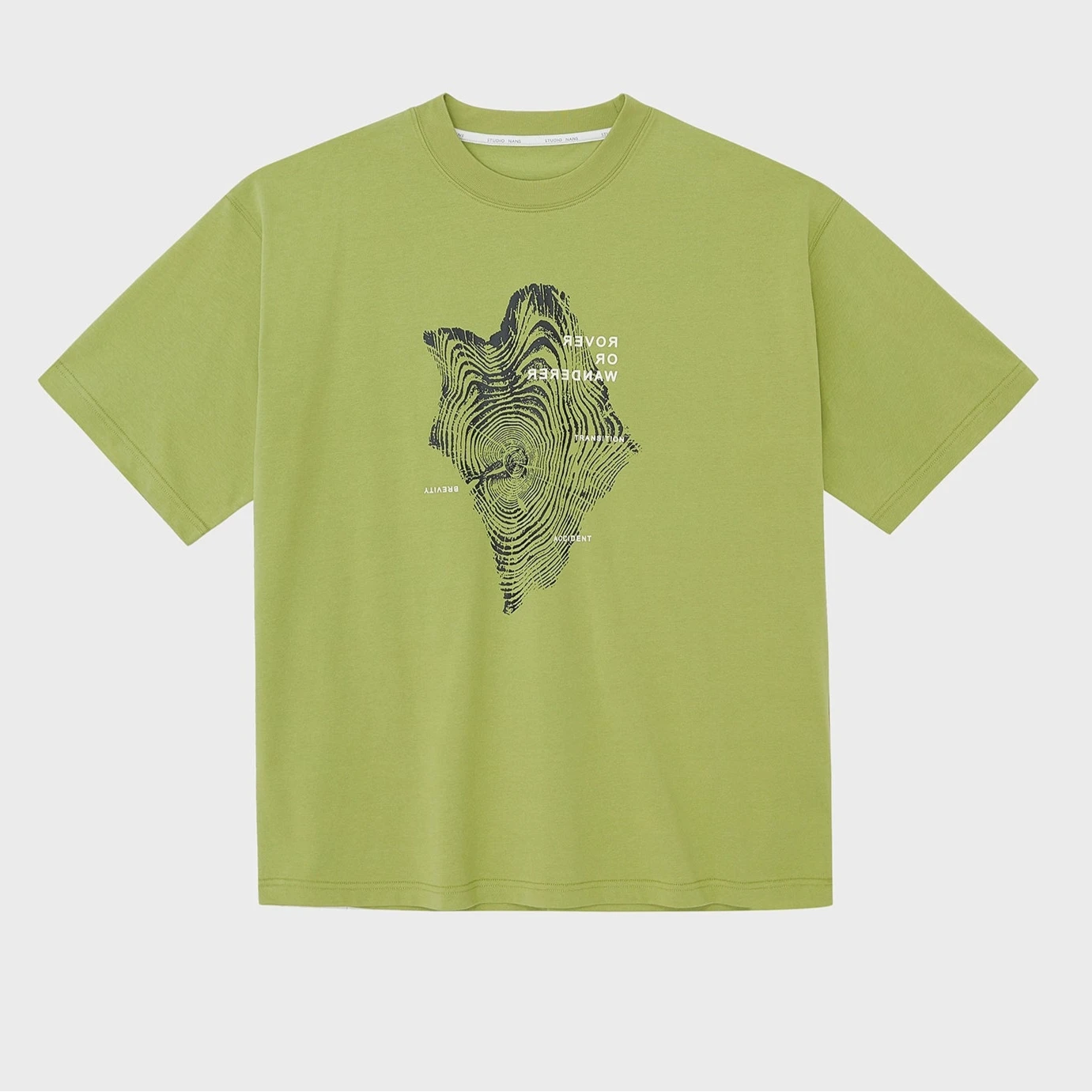 Camiseta de manga corta de impresión gráfica y letra