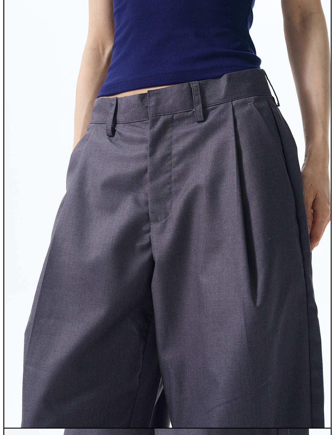 Pleated Wide Leg Dress Pants