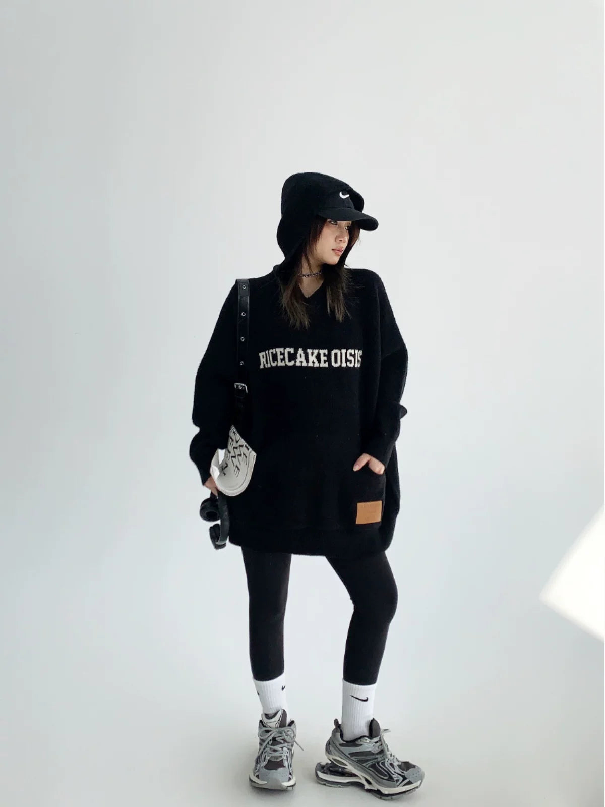 Brick Cozy Logo Knit Hoodie