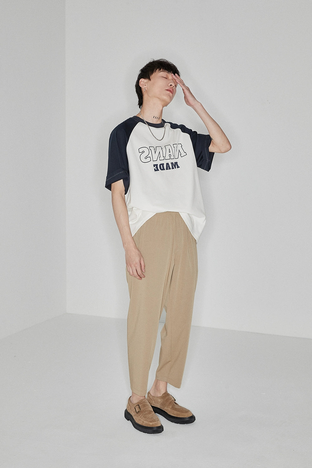 Pantalones de cintura elástica sin costura lateral