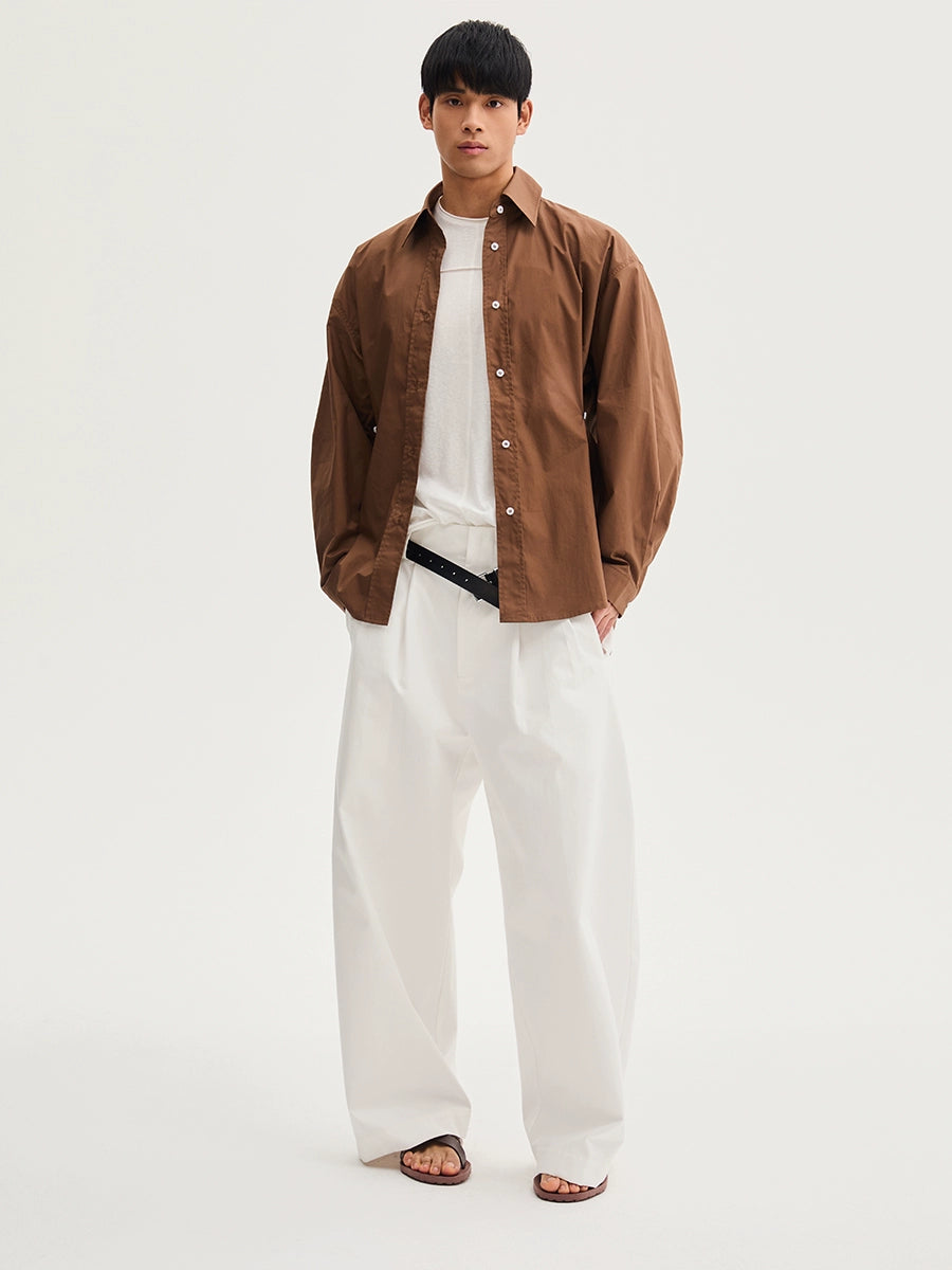 AzureDrift Oversized Breeze Shirt