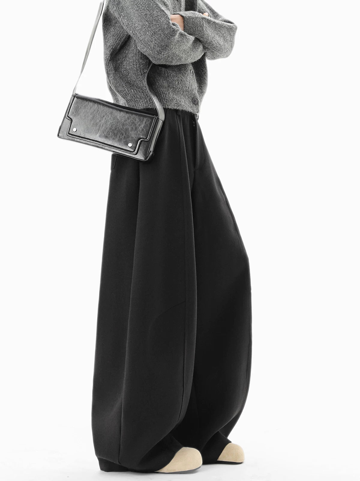Granite Cocoon Super-Wide Trousers