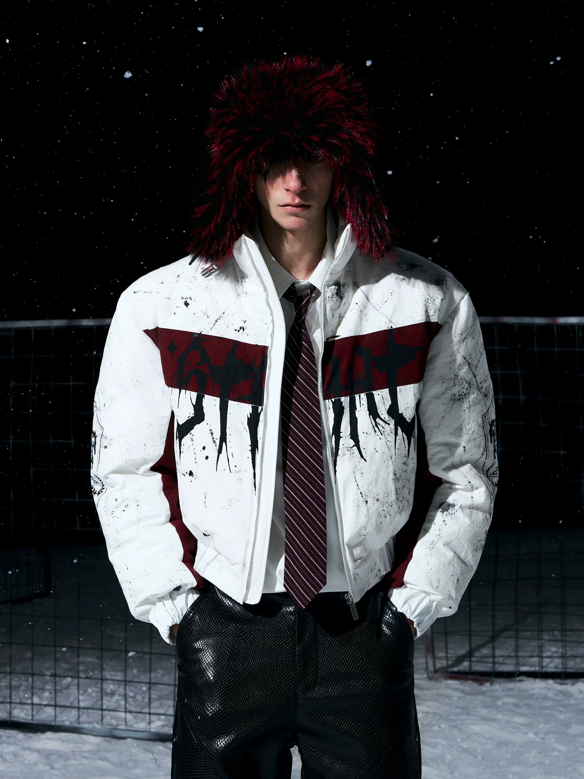 Cavalry Graffiti Puffer Jacket