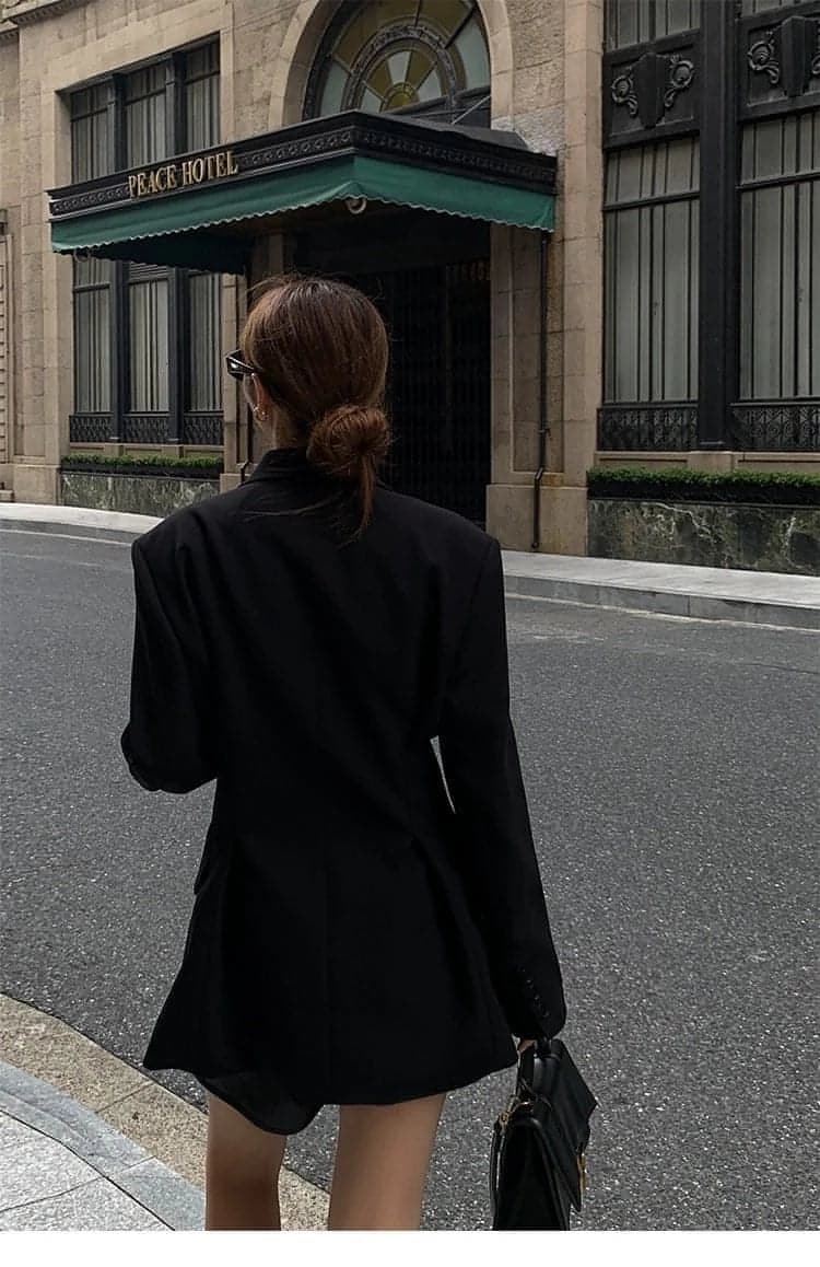 Black Designer Blazer: Slimming And Casual, Fall Collection - chiclara