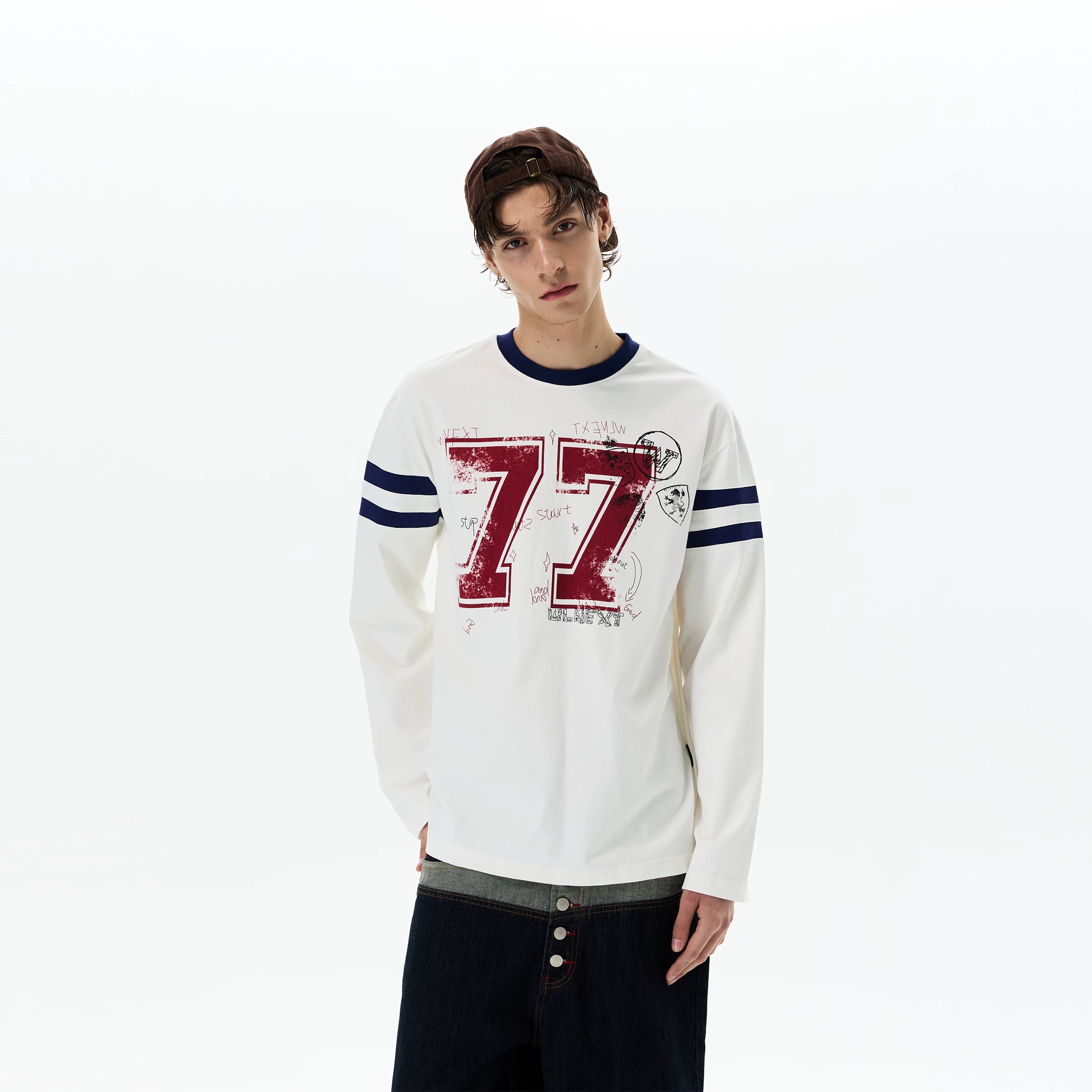 Chalkboard 77 Varsity Longsleeve Tee