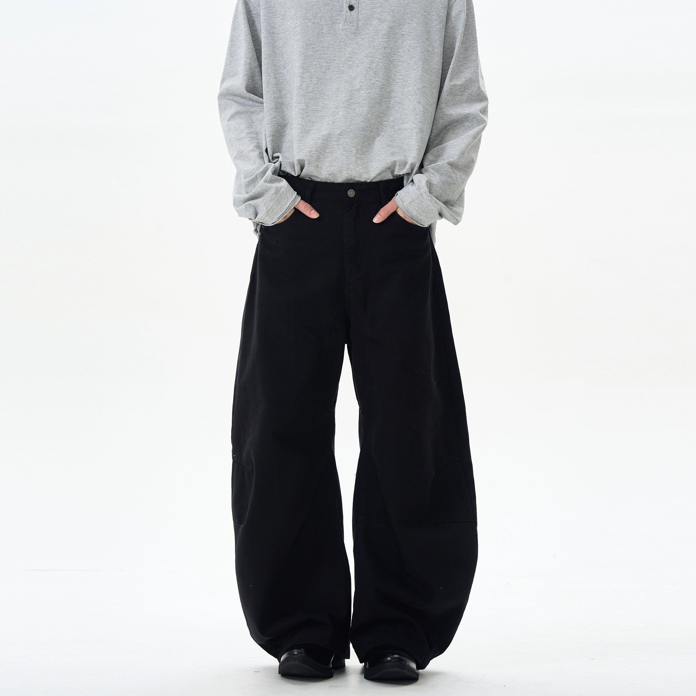 Brown Skater Wide Leg Pants