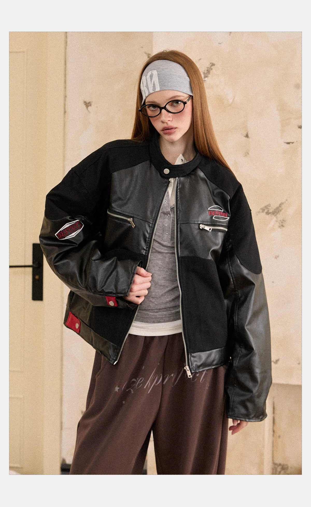 Cropped Moto Jacket