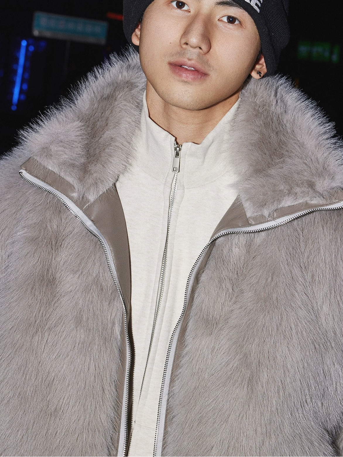 Frosted Luxe Faux Fur Coat